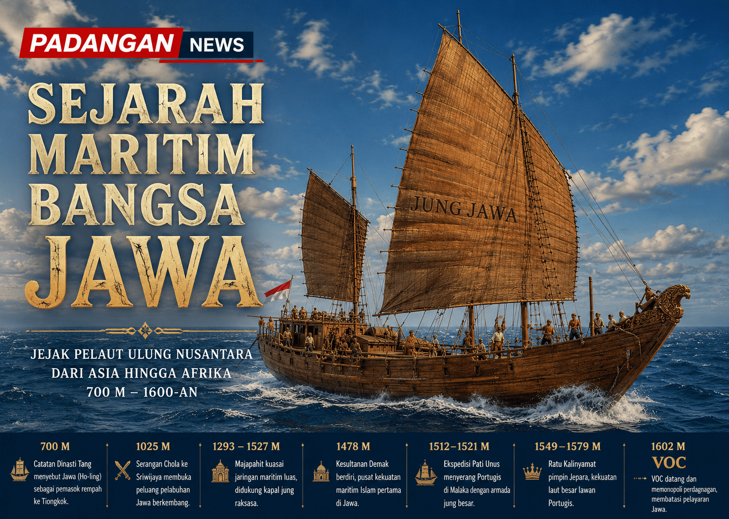 Sejarah Maritim Bangsa Jawa, Sejak 3.000 Tahun lalu Menjelajah Samudra Hingga Timur Afrika