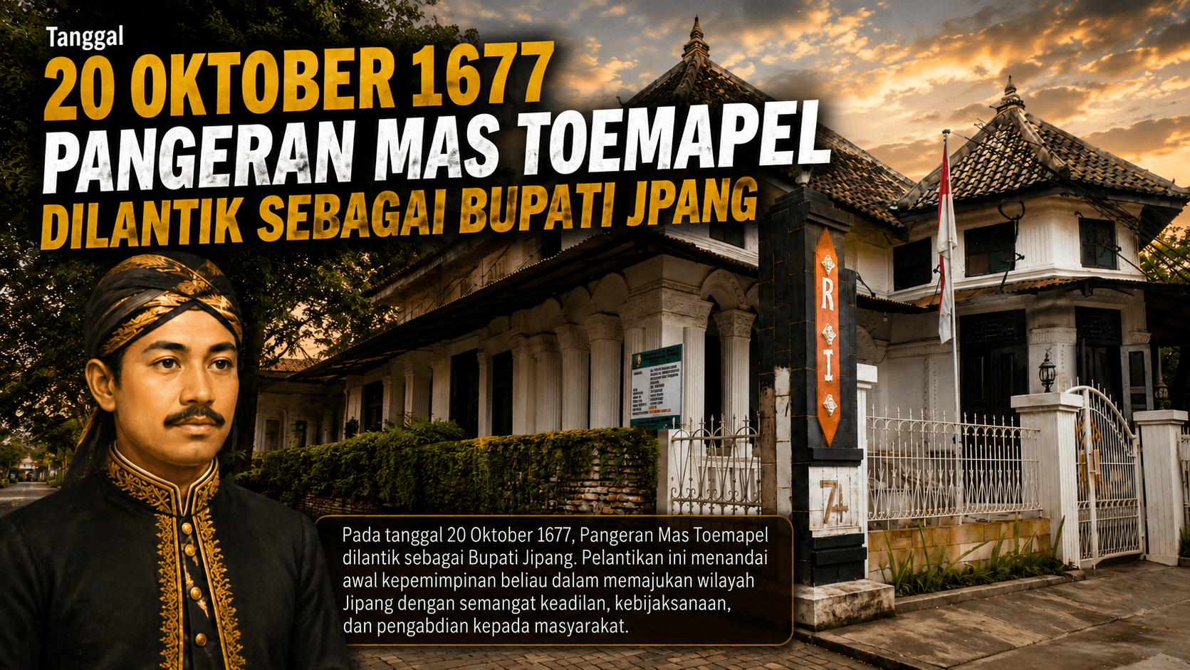 Sejarah Besar Kabupaten Jipang 1677-1828, Cikal Bakal Bojonegoro Modern