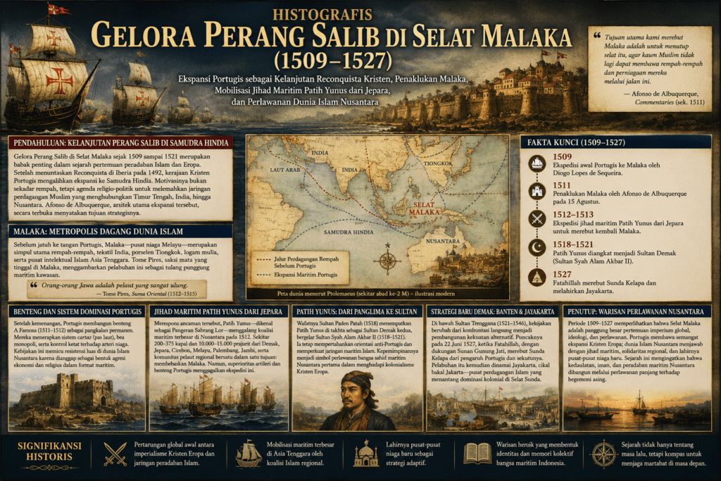 Gelora Perang Salib Di Selat Malaka 1509-1521 Dan Kisah Syahidnya Sultan Demak Kedua