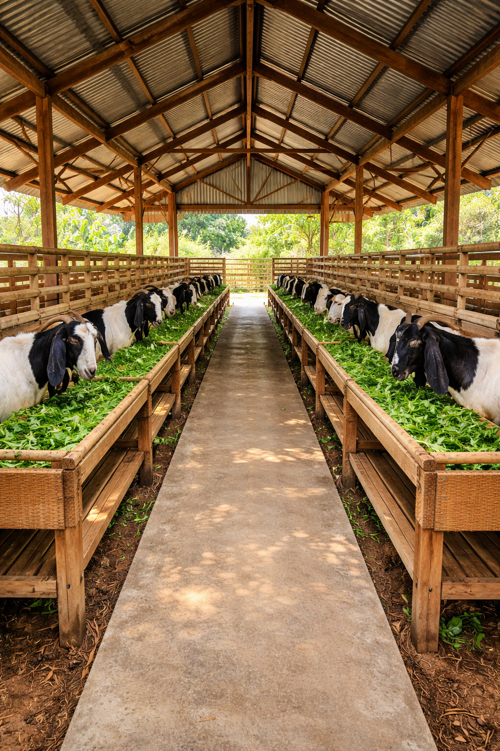 Bentuk Kandang Kambing Etawa