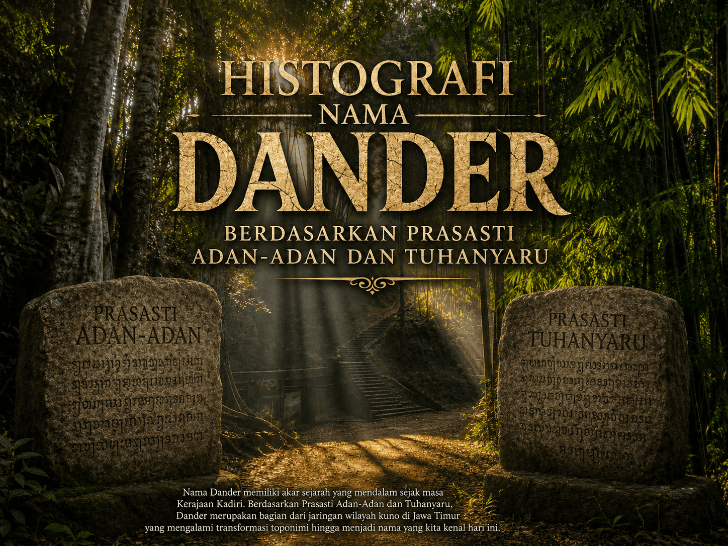 Dari 2 Prasasti Penting, Inilah Asal Nama Desa Dander