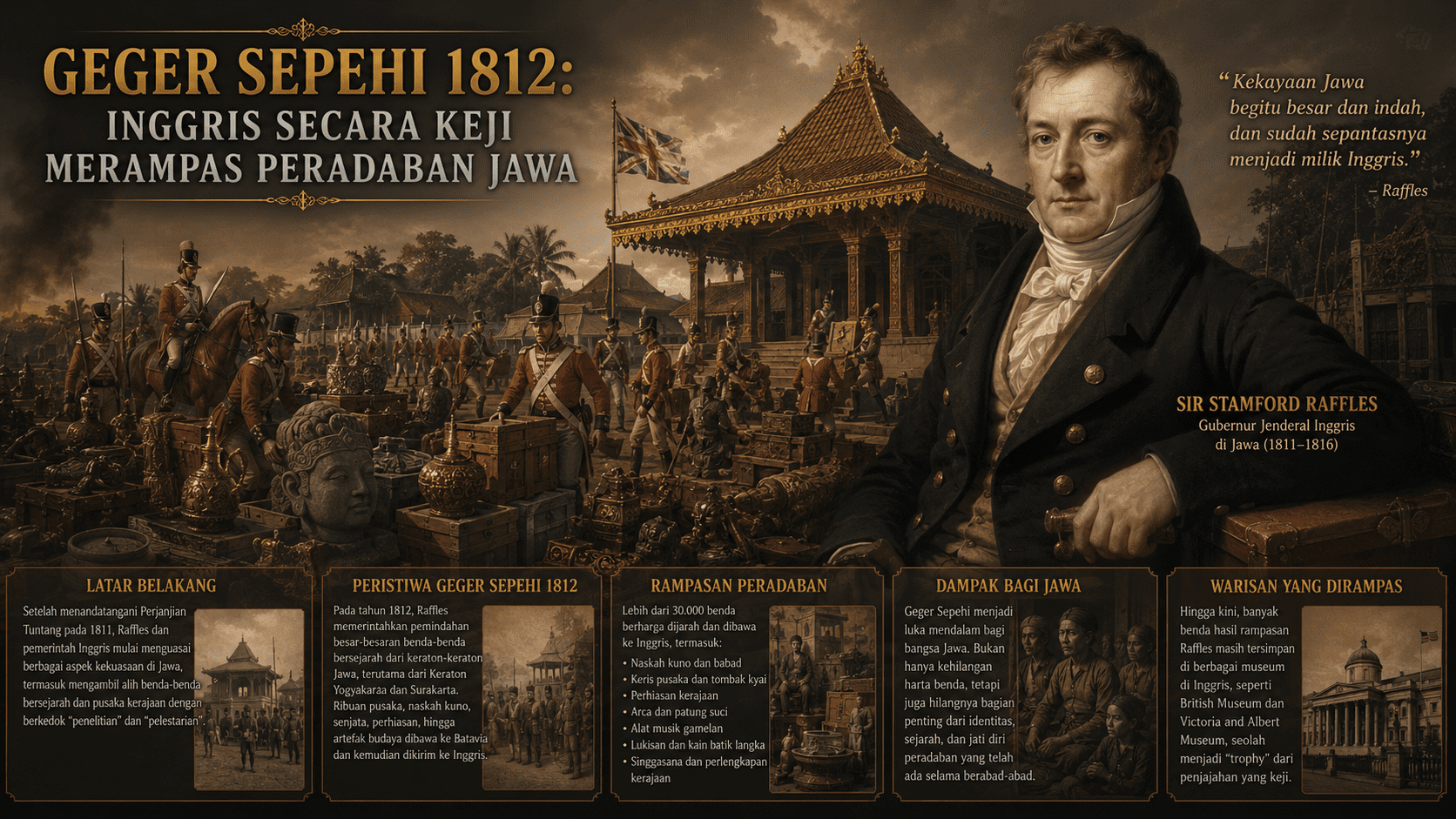Geger Sepehi 1812: Inggris Secara Keji Merampas Peradaban Jawa
