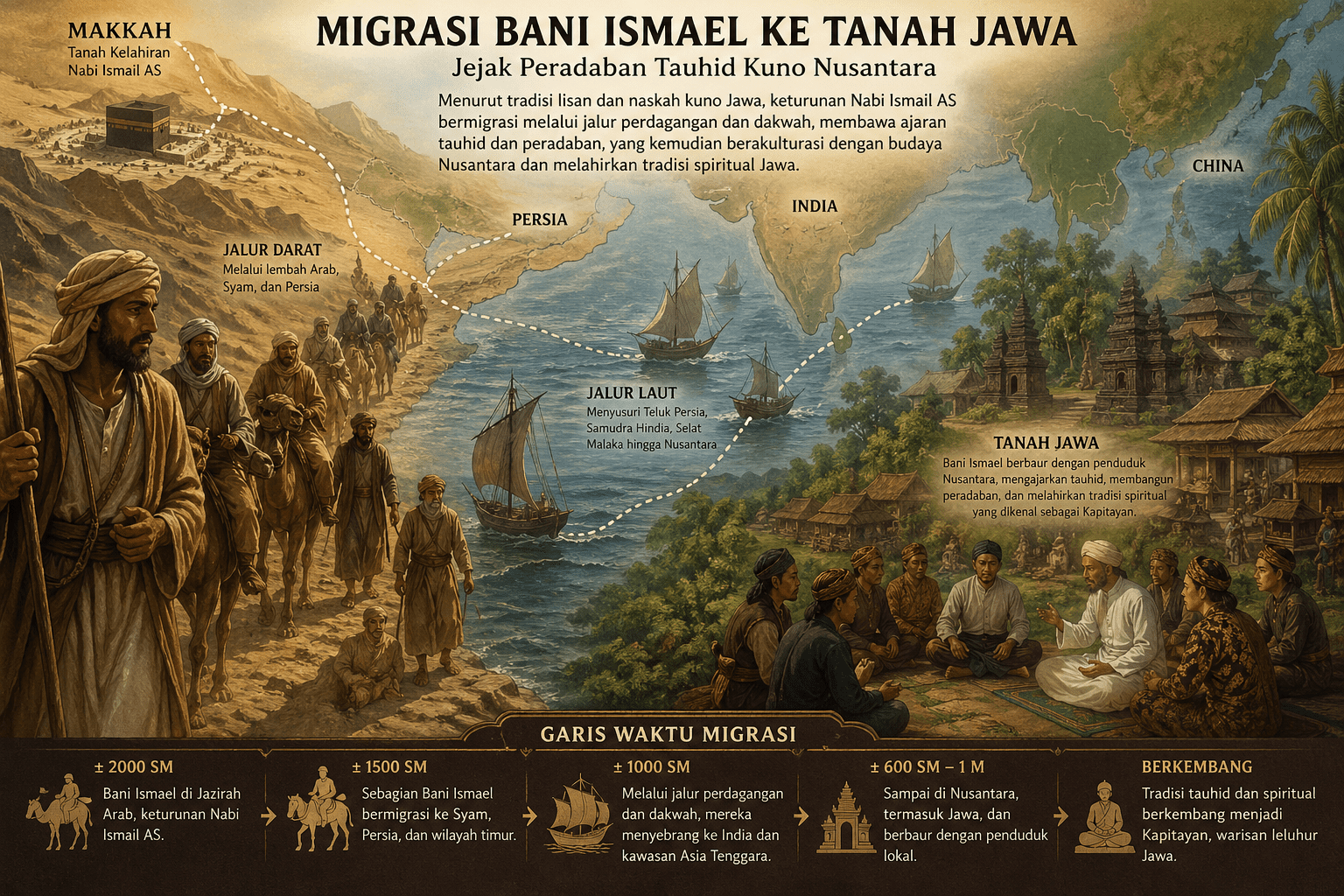 Kapitayan Dan Migrasi Bani Ismail Ke Tanah Jawa Pada 1.000 SM