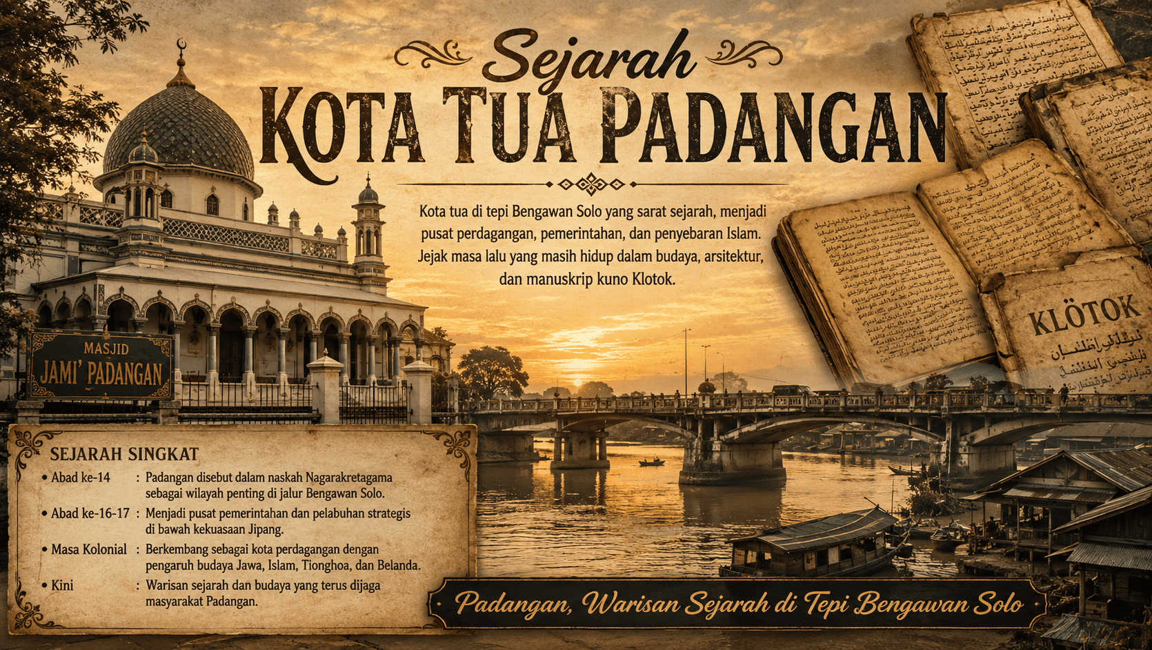 Padangan Kota Seribu Wali, Jejak 100 Ulama, Pesantren, dan Perjuangan Santri