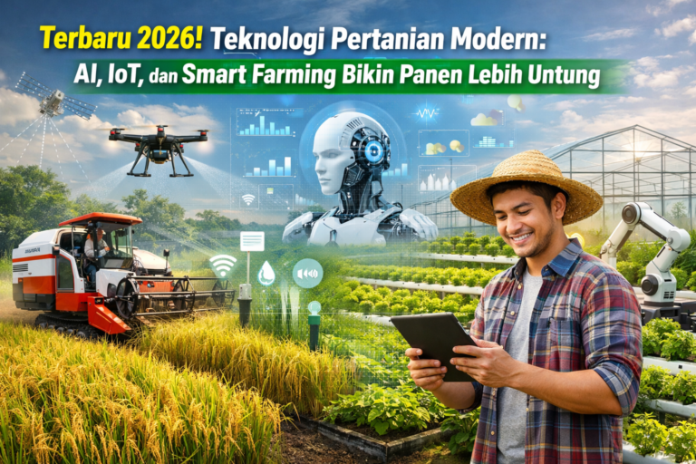 Terbaru 2026! Teknologi Pertanian Modern: AI, IoT, dan Smart Farming Bikin Panen Lebih Untung