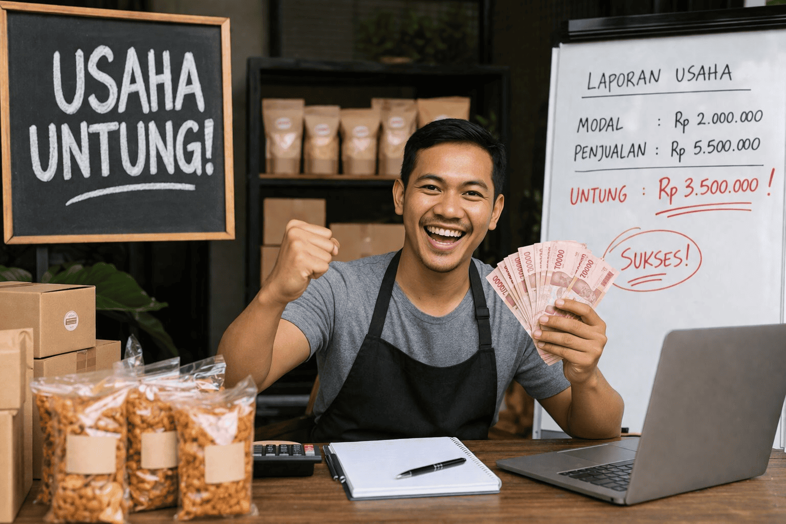 Ekonomi Indonesia Tumbuh Moderat