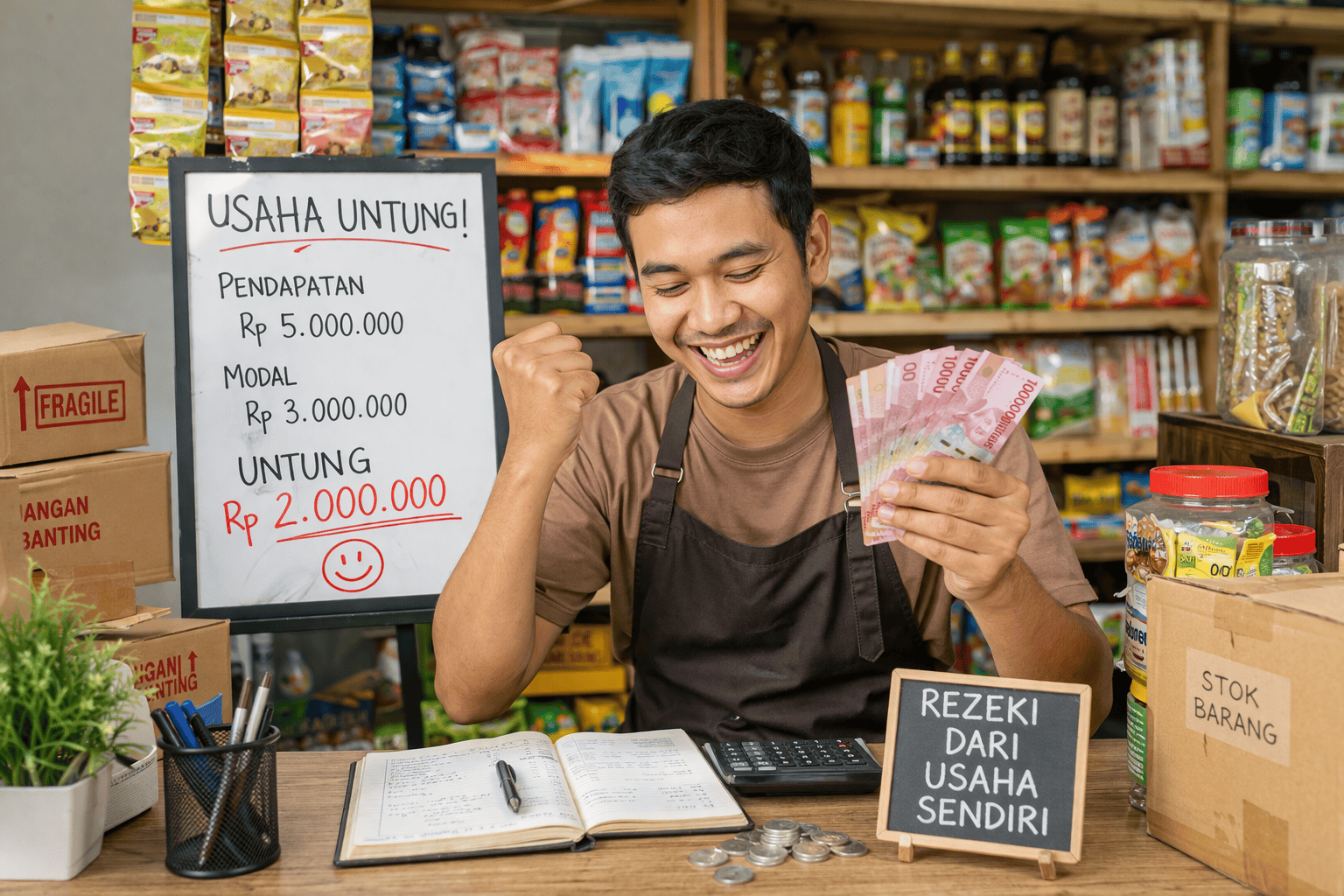 Ekonomi Indonesia Tumbuh Moderat