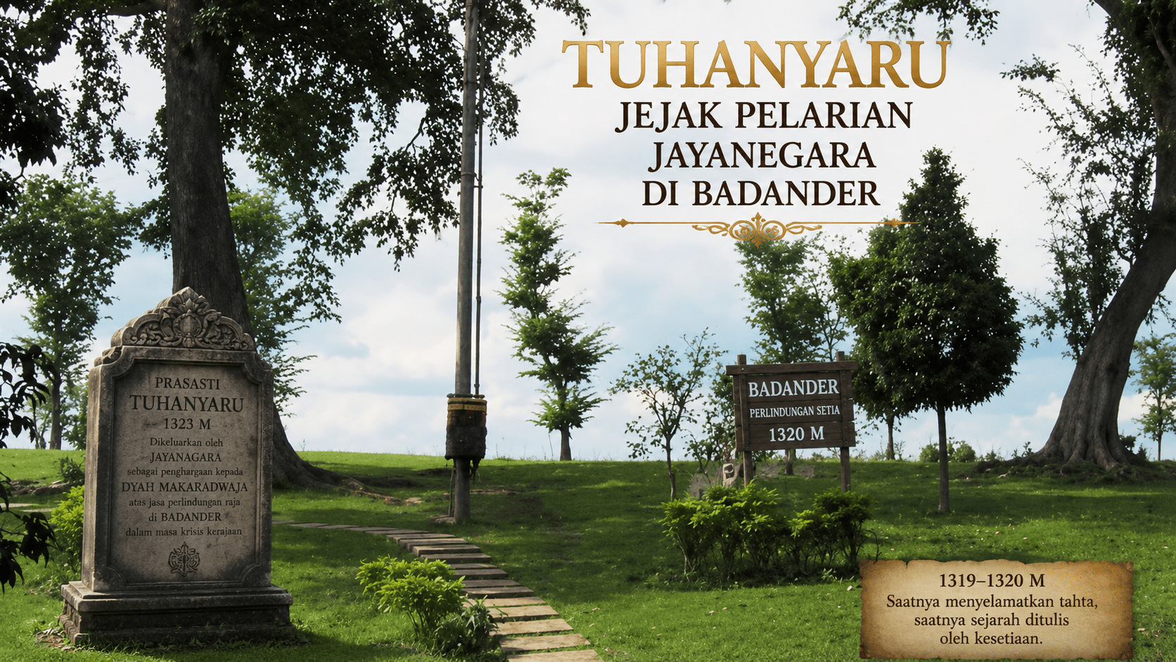 Tuhanyaru: Jejak Penyamaran Jayanagara di Badander Saat Prahara Majapahit 1319 M