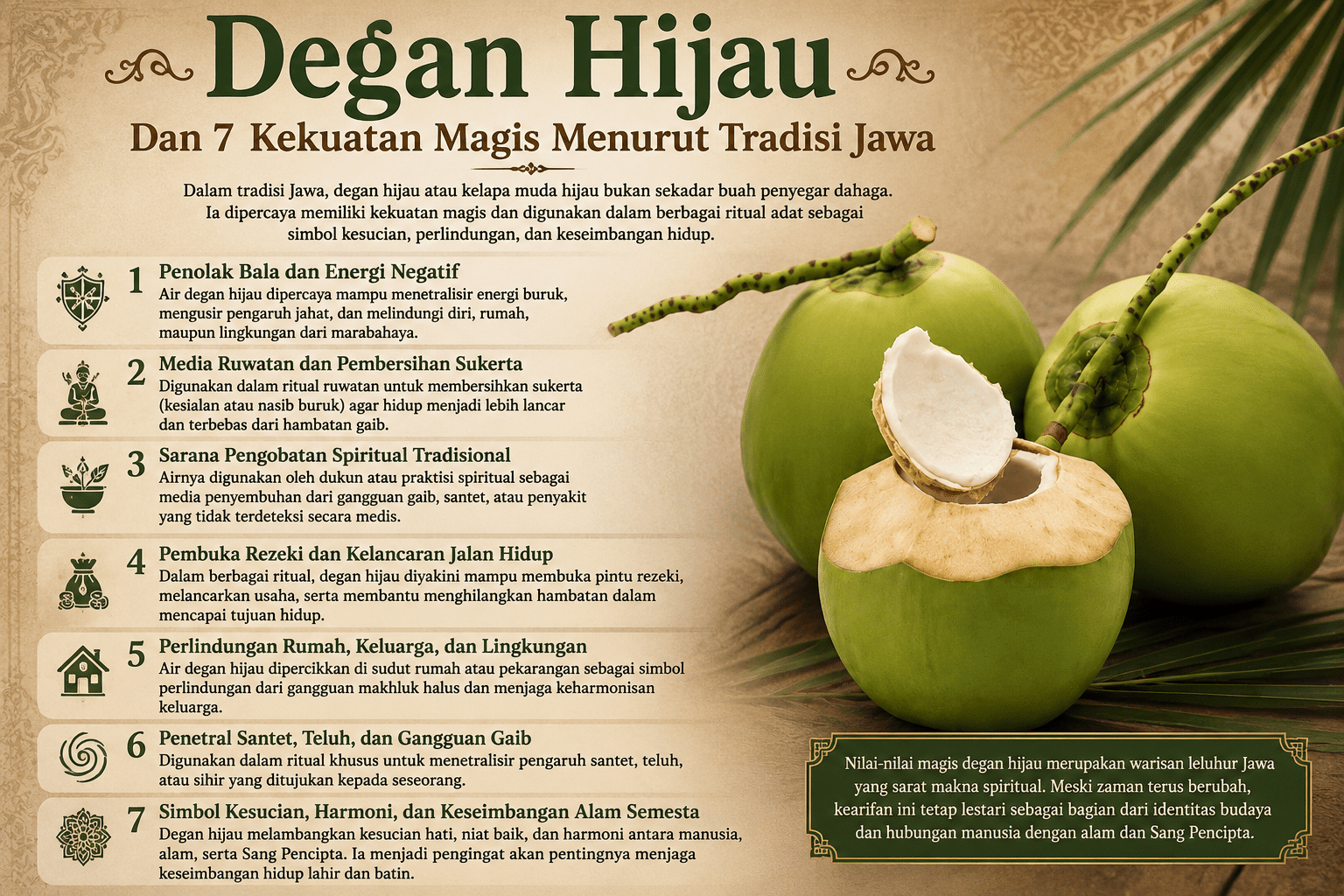 Degan Hijau Dan 7 Kekuatan Magis Menurut Tradisi Jawa