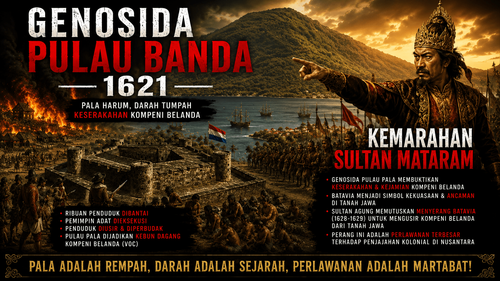 Genosida Pulau Banda 1621, Mataram Marah Besar Lalu Serang Batavia