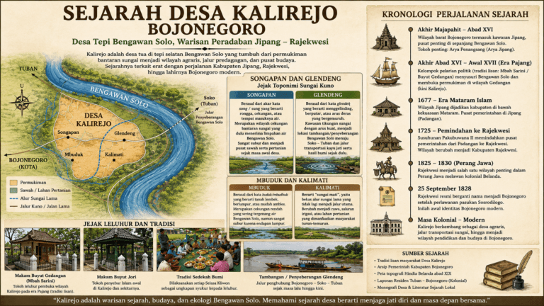 Sejarah Asal-Usul Desa Kalirejo Bojonegoro, Arus Besar Peradaban Jipang Abad 16