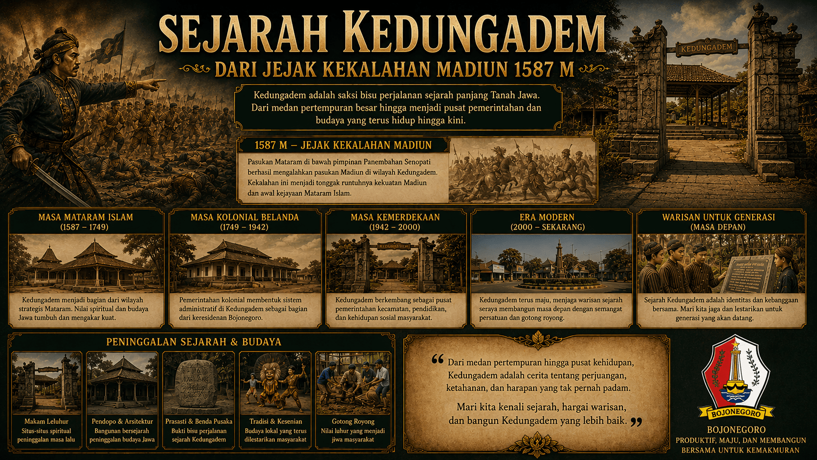 Sejarah Kedungadem, Dari Jejak Kekalahan Madiun 1587 M