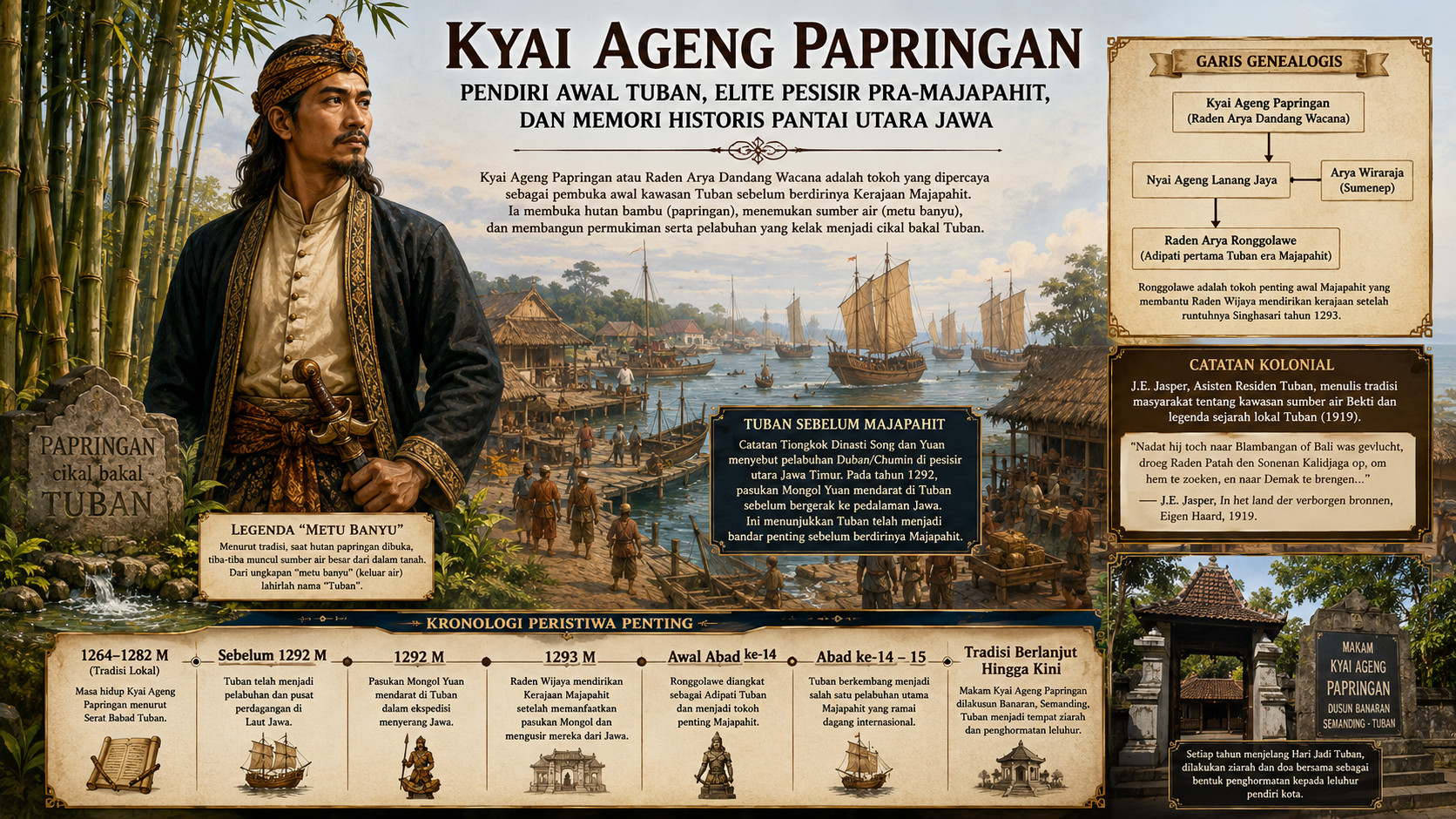 Kyai Ageng Papringan, Pendiri Dan Penguasa Pertama Tuban 1264 M