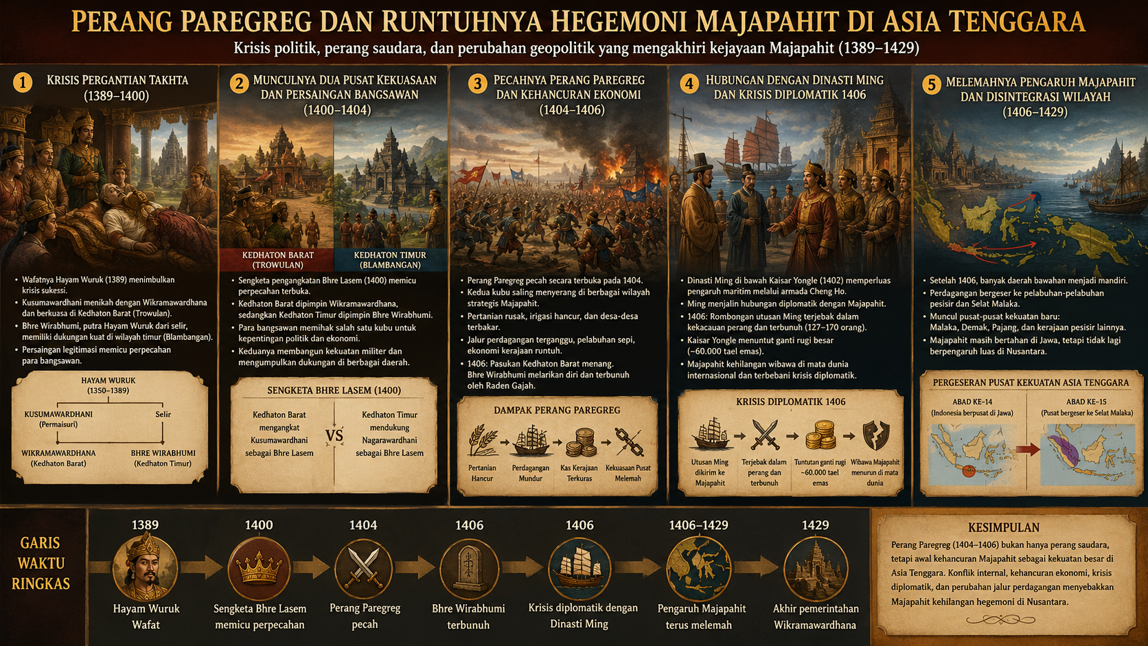 Perang Paregreg Majapahit 1404-1406, Tragedi Adu Domba Dinasti Ming