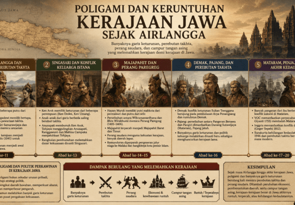 Poligami, Krisis Politik Dan Keruntuhan Kerajaan di Jawa Sejak Airlangga 1041 M
