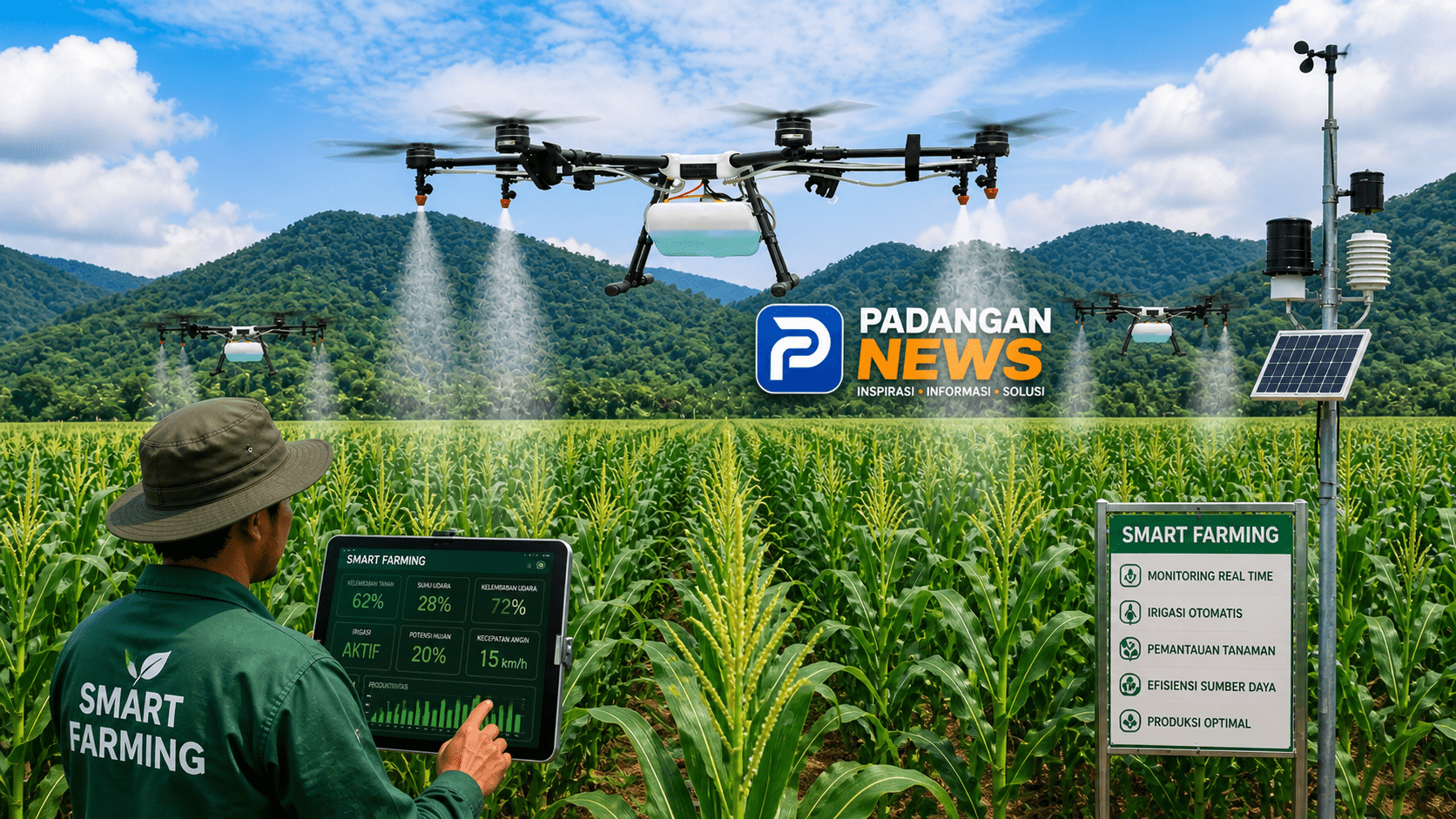 Prabowo Genjot Smart Farming 2025, Internet Desa Jadi Tantangan Besar