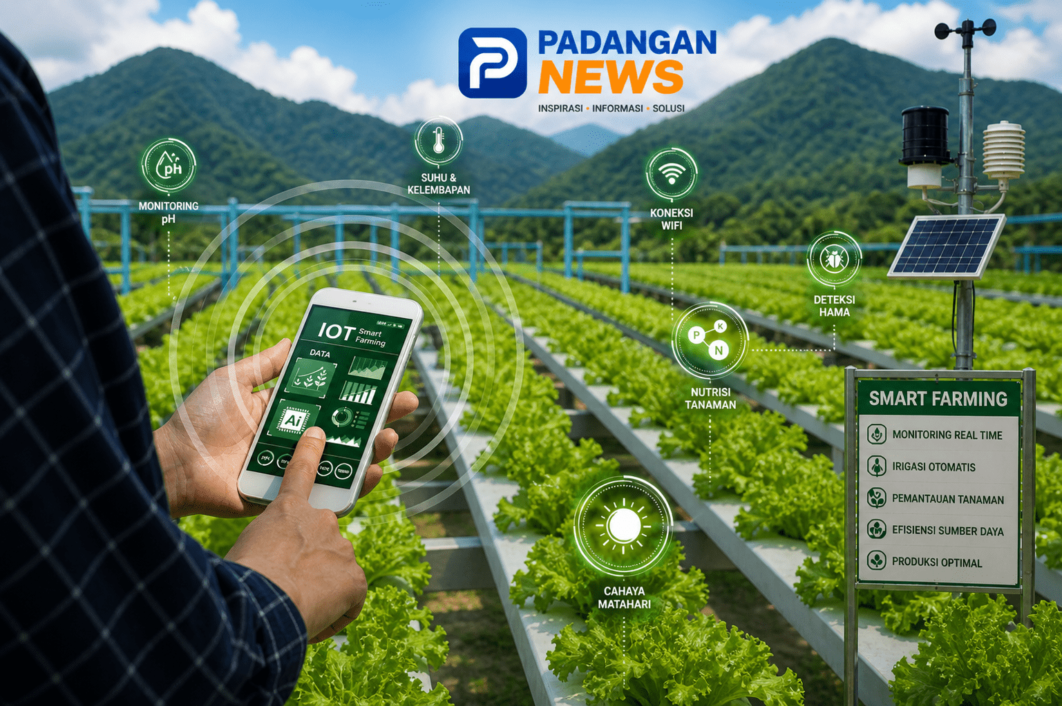 Prabowo Genjot Smart Farming 2025, Internet Desa Jadi Tantangan Besar