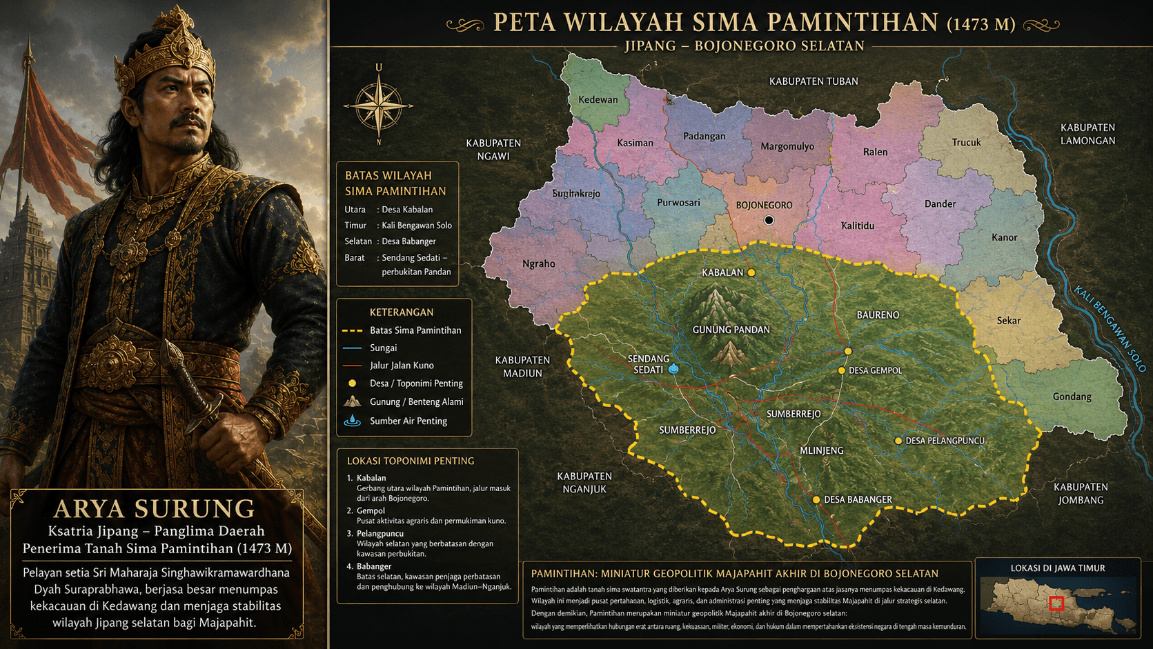 Jejak Arya Surung Dari Pamintihan 1473, Panglima Jipang di Akhir Majapahit