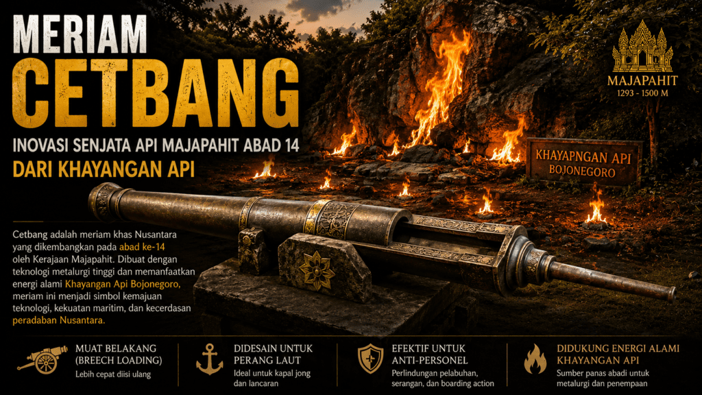 Cetbang, Meriam Inovatif Majapahit Abad 14 