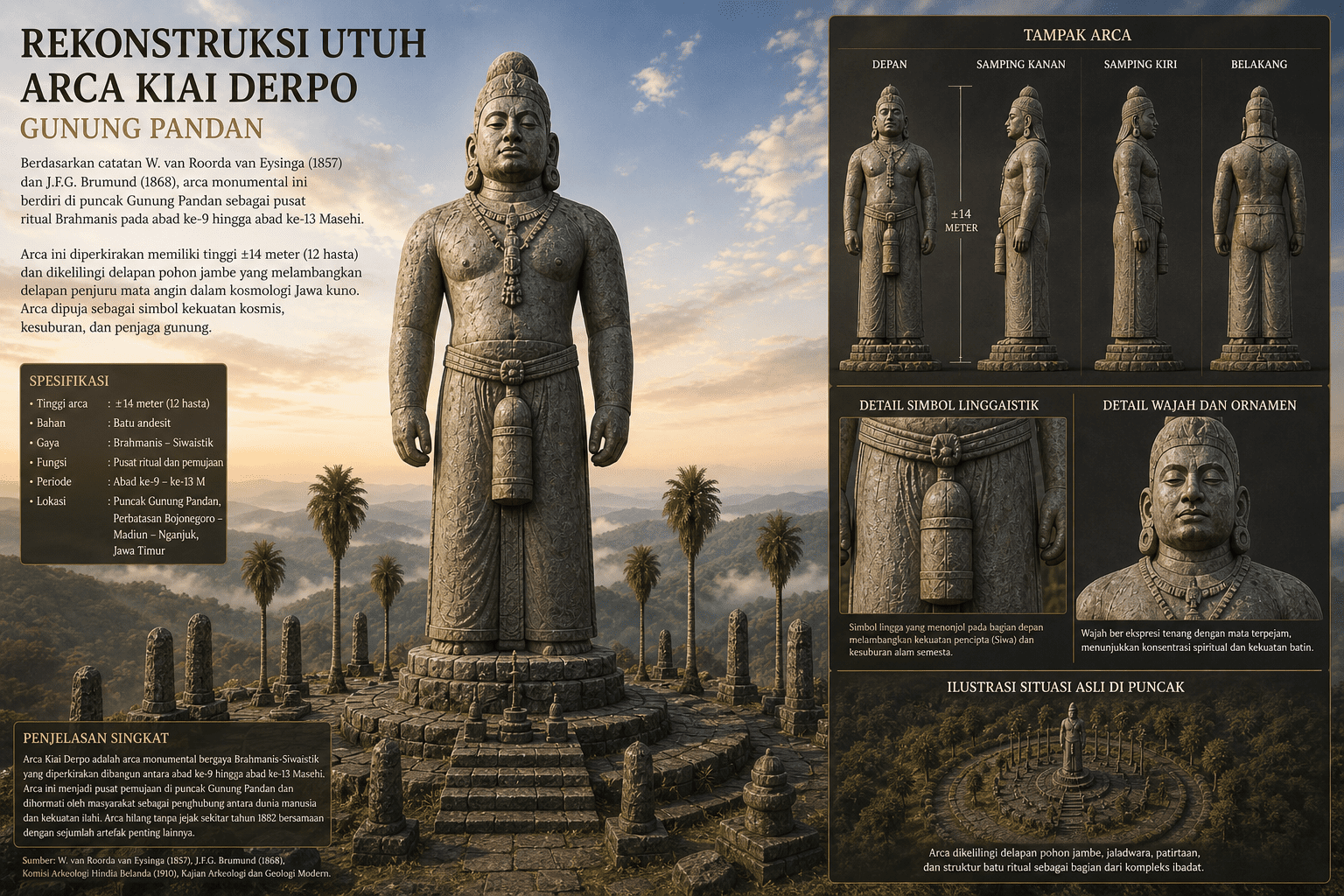 Misteri Hilangnya Patung Raksasa Di Gunung Pandan Bojonegoro 1882