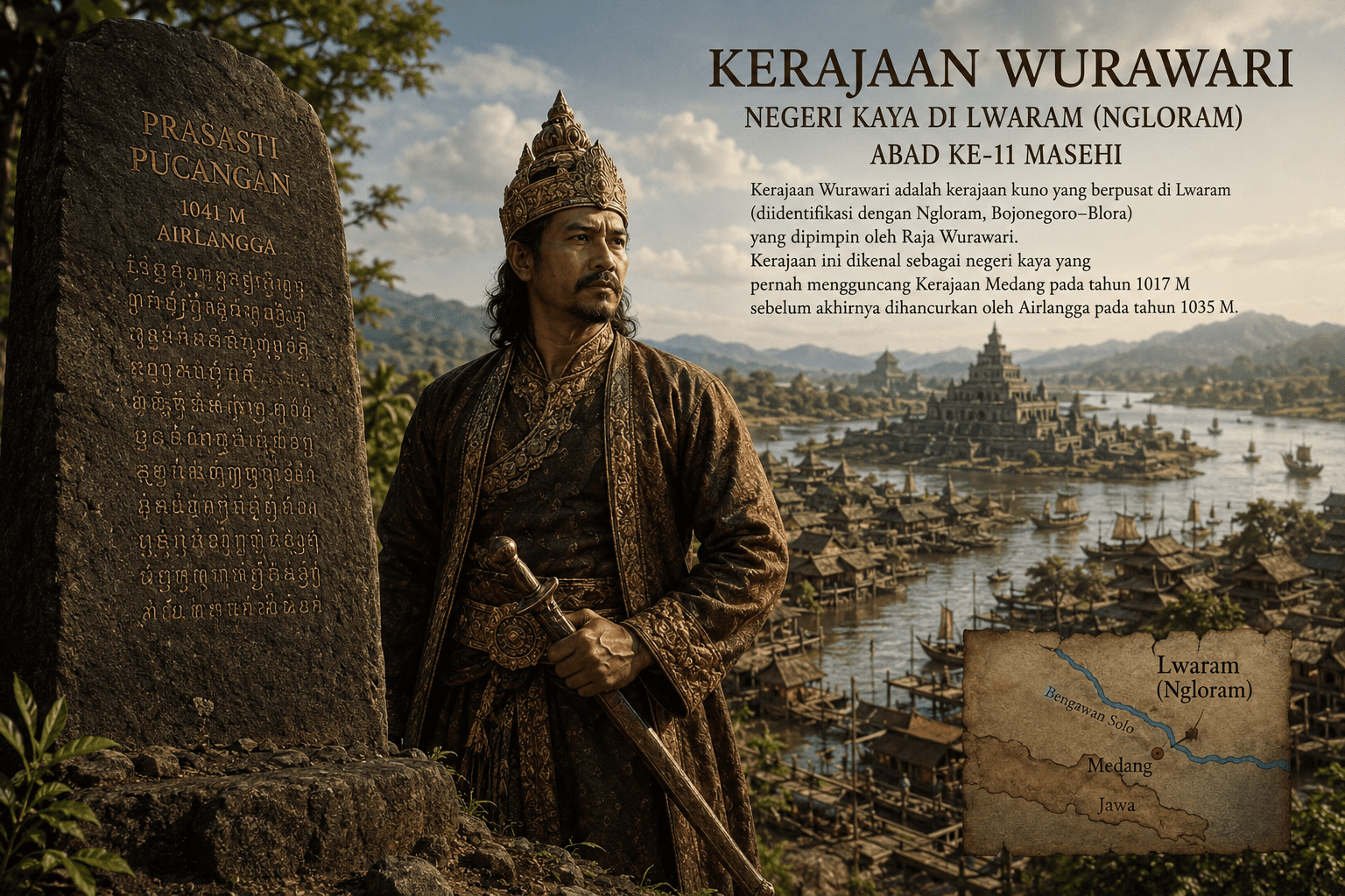 Sejarah Kerajaan Wurawari, Negeri Kaya Yang di Musnahkan Airlangga 1035 M